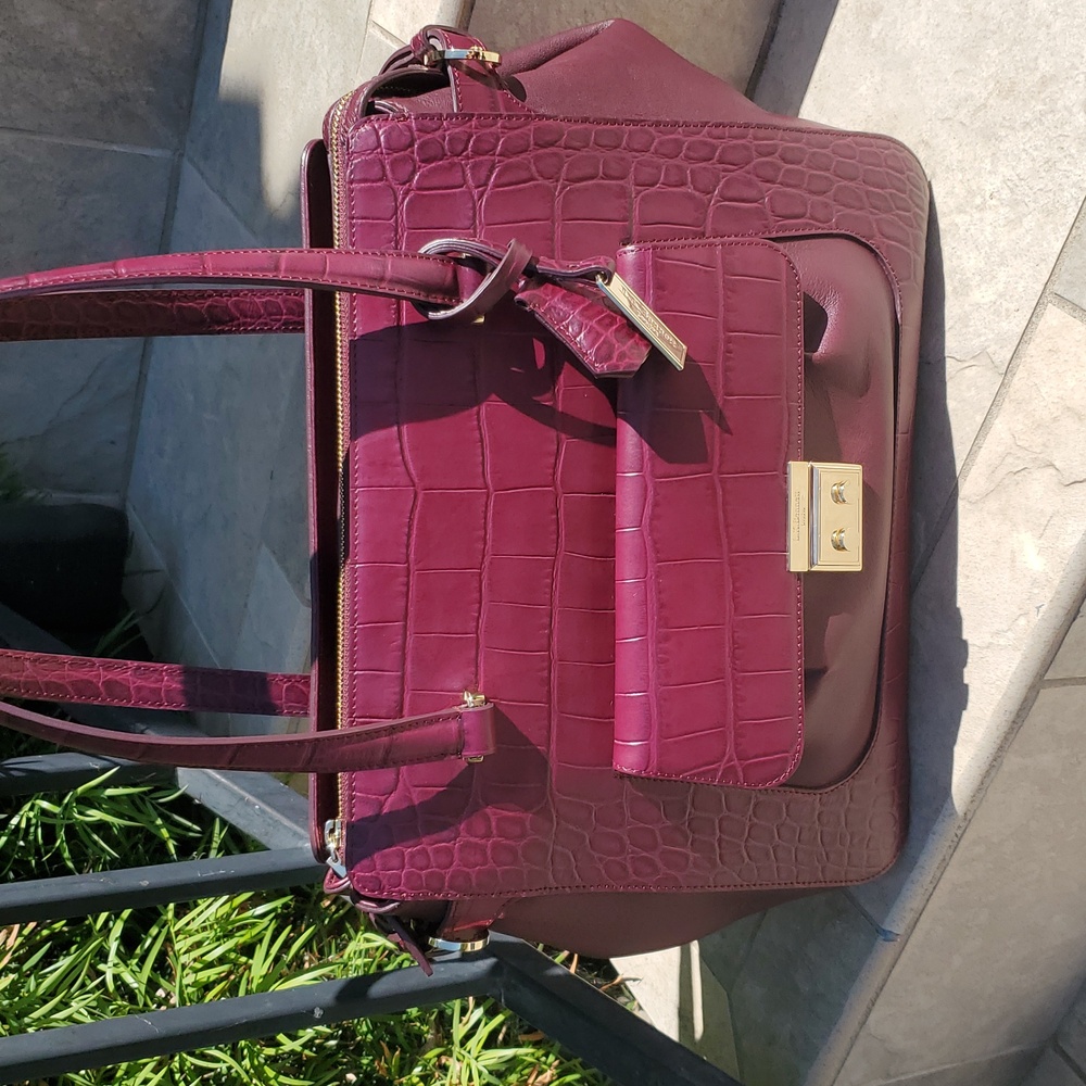 Like NEW LK Bennet croc embossed bag